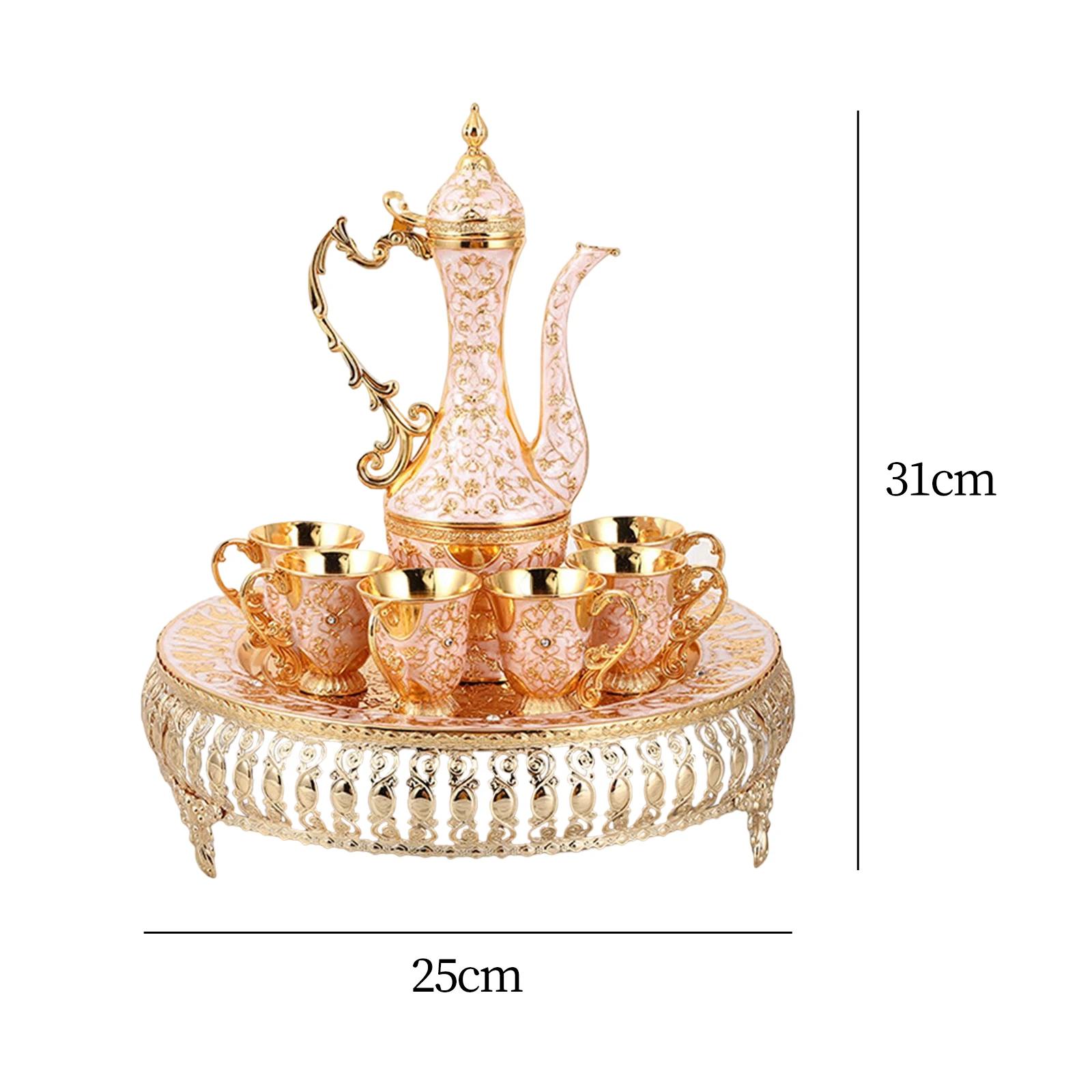 

Турецкая кофейная чашка и заварочный чайник в винтажном стиле для домашнего чаепития, свадебного подарка. Чайник, кофейная чашка, украшение для дома, свадебный подарок.