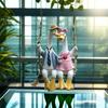 Delicate Couple Duck Garden Statue Cute Duck Art Decors Duck for Couple, Lover