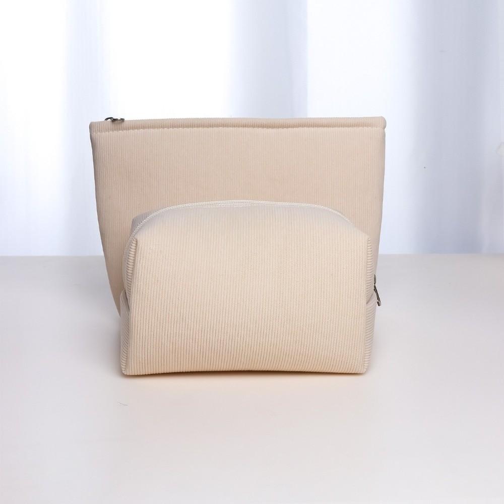 New Corduroy Cosmetic Organizer Bags Waterproof Portable Makeup Bags Durable Large Capacity Toiletry Bags Travel