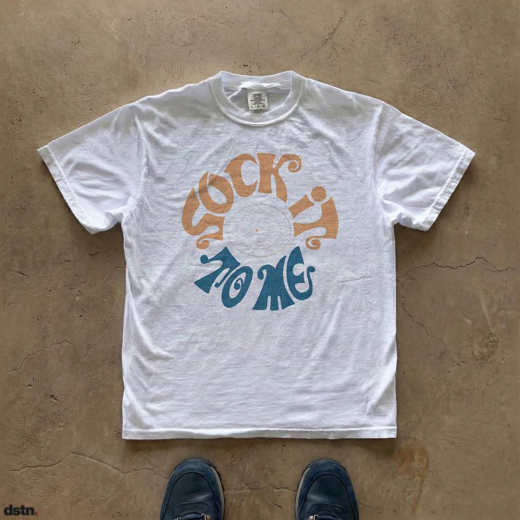 Fight Club Sock It To Me T-shirt | Tyler Durden Retro 70s Typography