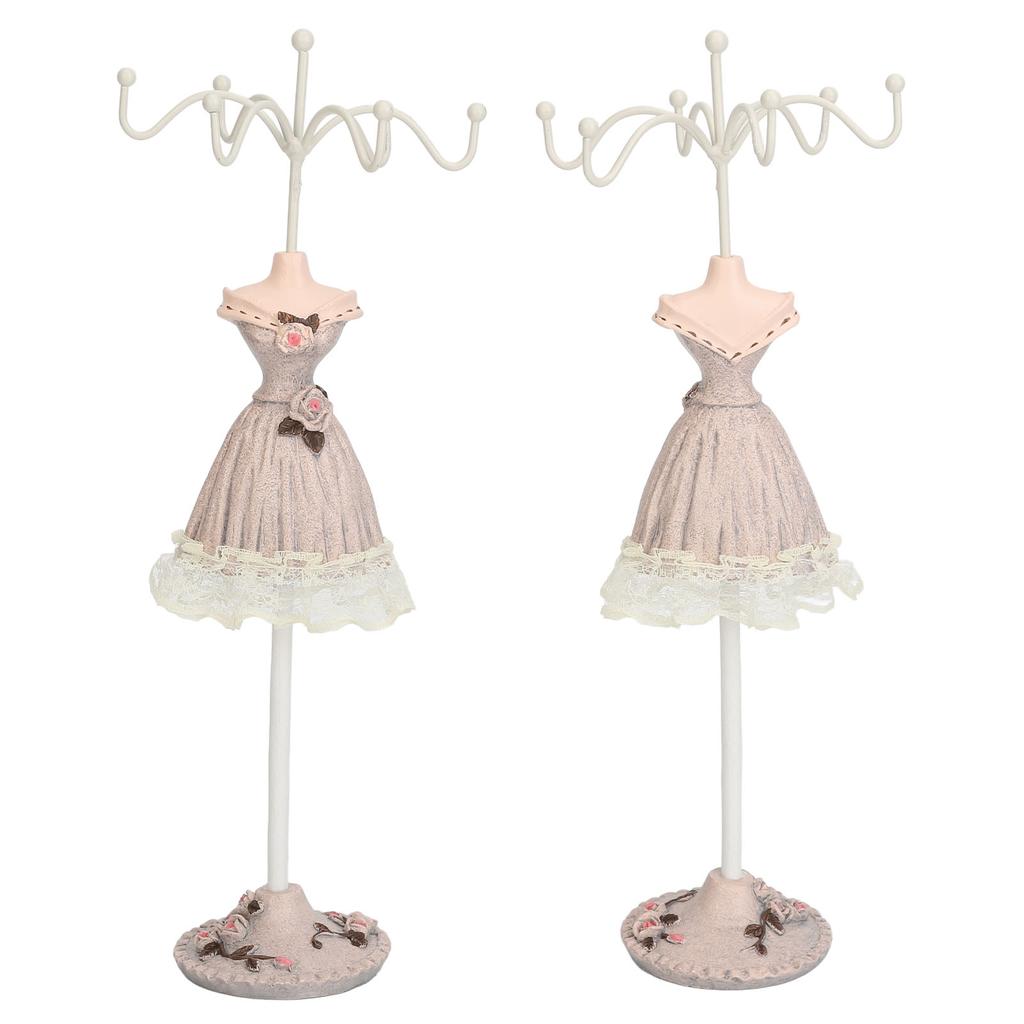 Mannequin Dress Jewelry Display Stand Model Dress Earrings Necklace Jewelry   Decorative Jewelry Doll Holder