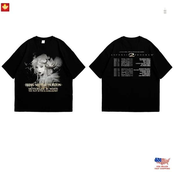 RARE! New Apparel Bring Me The Horizon Tour 2025 T-Shirt |Concert Merch Band Tee Unisex T-Shirt XXL