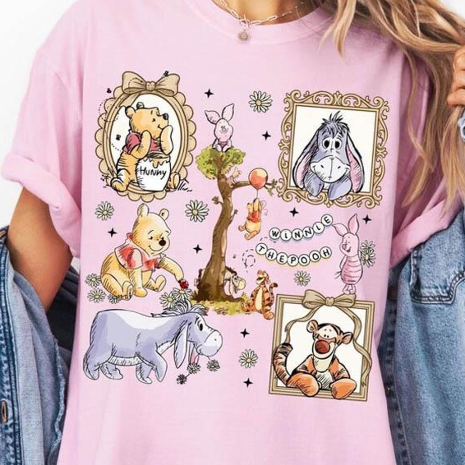 Disneyland Winnie The Pooh Shirt,Disneyland Coquette Tee,Pooh Bear Family Matching Shirt,Family trip Tee Disneyland trip shirt,Magic Kingdom S