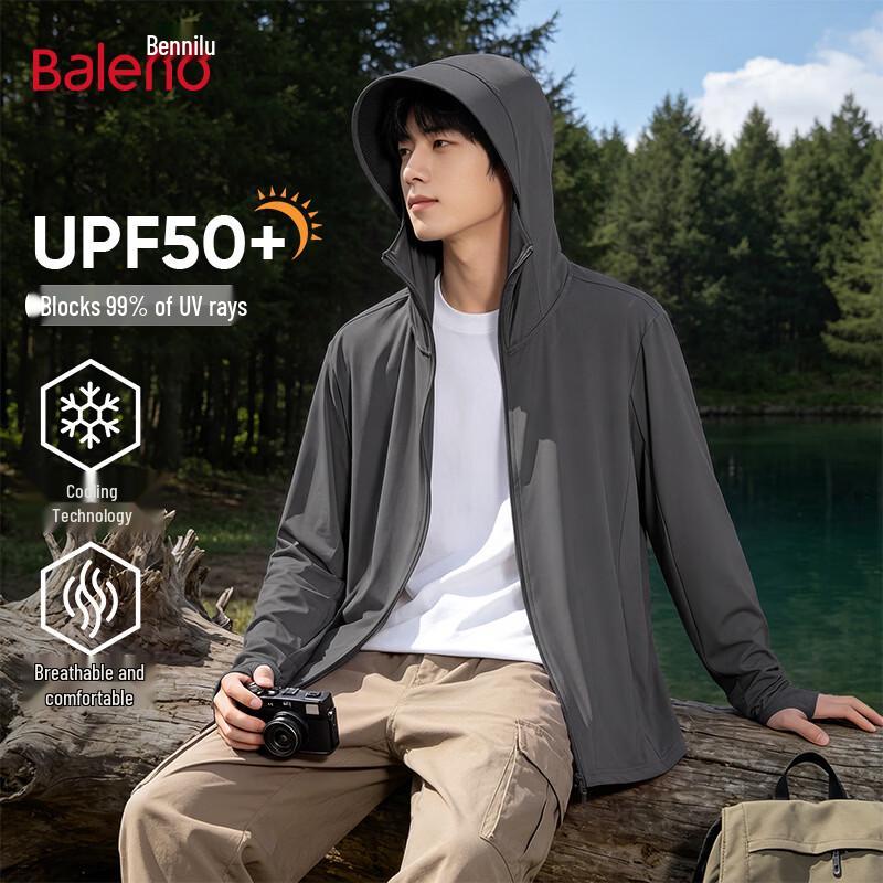 Baleno Men s Hooded UV Protection Jacket 3XL