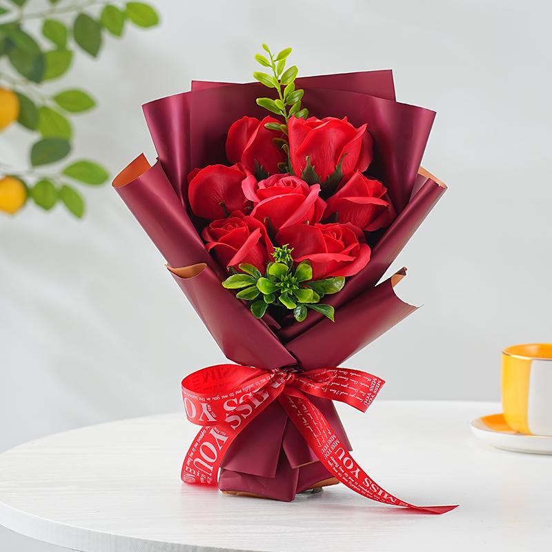 Scented Soap Rose Bouquet: Perfect Gift for Mother's Day, Valentine's, Birthdays - Ideal for Girlfriends, Moms, Besties, Teachers.