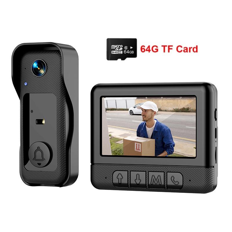 2.4G WiFi Video Intercom 4.3-inch Home Security Smart Doorbell Duplex Intercom Infrared Night Vision Smart Eye Peephole X6