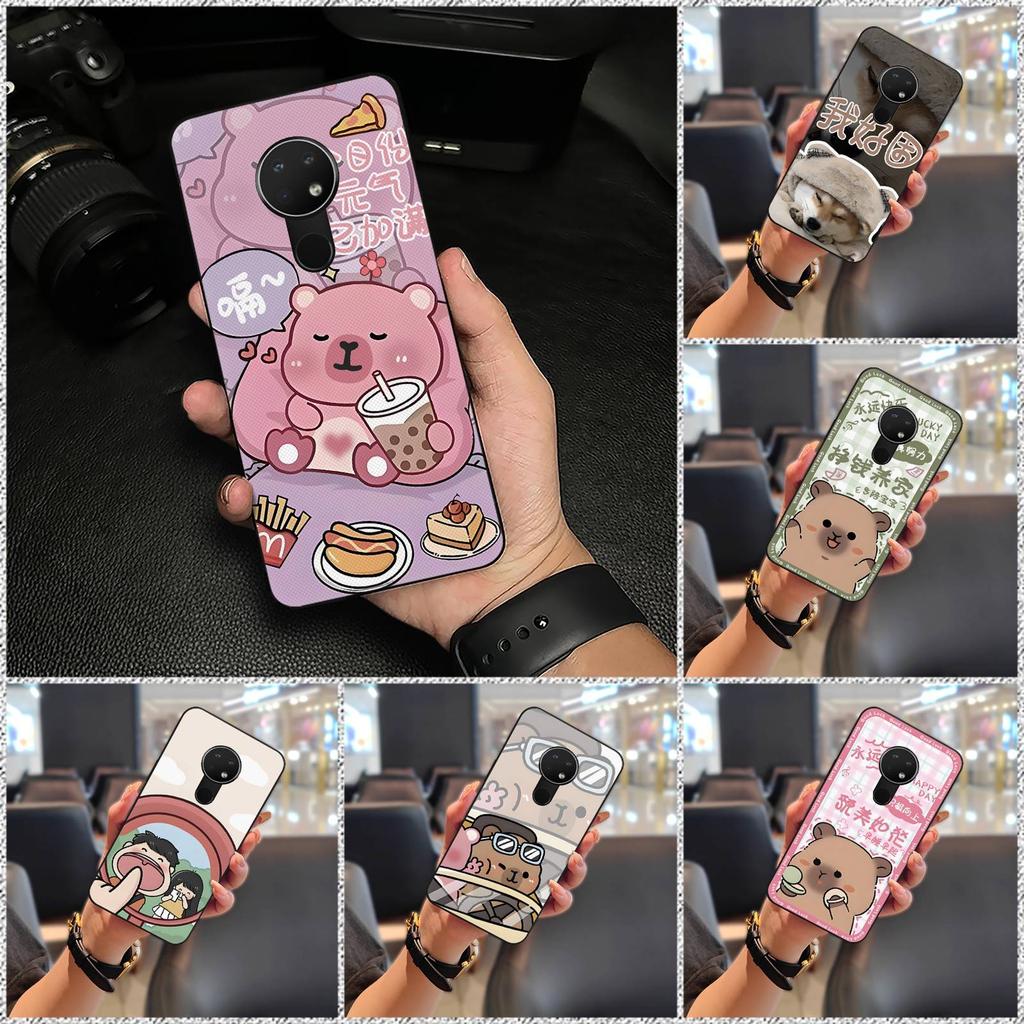 Back Cover Anti-knock Phone Case For Nokia 6.2/7.2 Couple Phone Pouch Protective Cute Full Wrap Fashion Design Durable