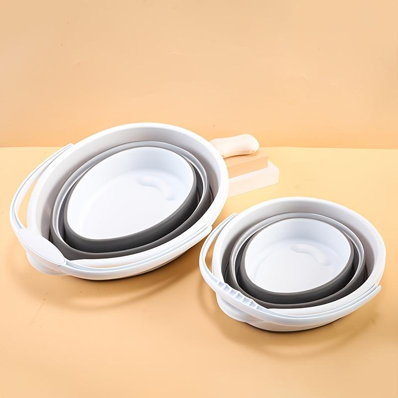 Collapsible Silicone Bucket for Outdoor Use, Travel, and Fishing - Durable, Portable, and Multi-Functional with Secure Lid
