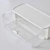 Stackable Cable Organizer Storage Box Double-Layer Plastic Storage Case with Lid Wire Management Box with Drawer for Cords Chargers Jewelry Hair Ties
