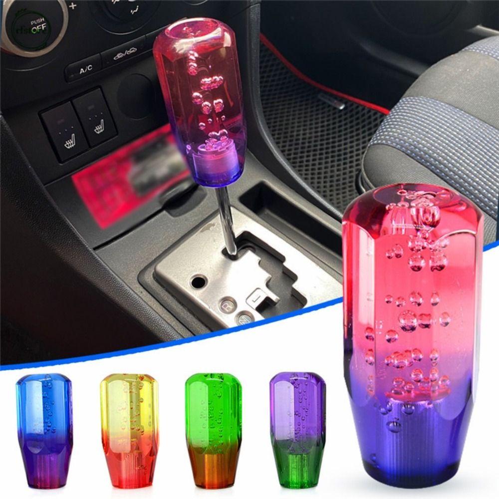 Transparent Bubble Gear Shift Knob Crystal Transparent Crystal Gear Knob  Manual Transmission
