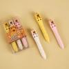 1Set Cartoon Cat Cute Capybara Hole Rubber Durable Eraser Student Sketch Clean And Traceless Eraser Set Stationery Supplies