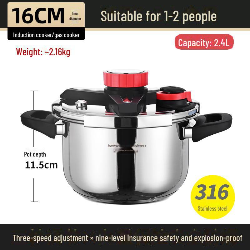 

Скороварка взрывозащищенная из немецкой нержавеющей стали марки 316, совместима с индукционными плитами, большой вместимости, подходит для пищевых продуктов.