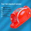 Six-Fan Multifunctional Cooling Hat with Solar Bluetooth Headlamp