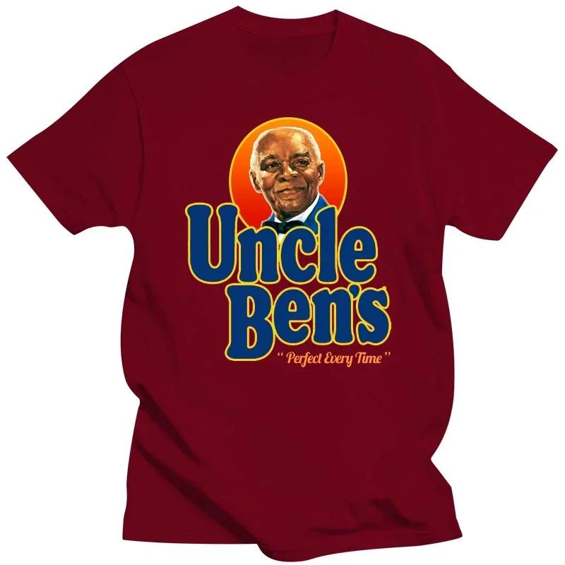 100% Cotton tshirt hombre Printing Short Remember Uncle Ben Rice Food Cooking T-Shirt men clothing  oversized t shirt  harajuku