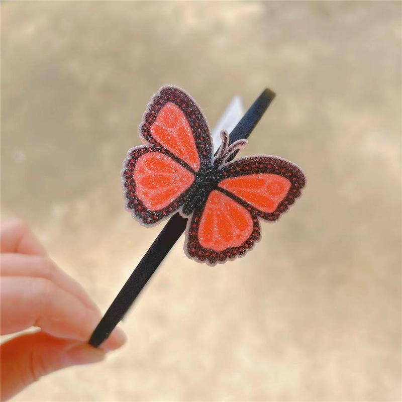 6pcs  Glitter Butterfly Headbands for Girls Teens Toddlers Kids Child Hairbands Party Hair Accessories