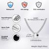 Trendy Moon Star Hollow Necklace for Men,Hip Hop Waterproof Stainless Steel Choker,Male Jewelry Gift