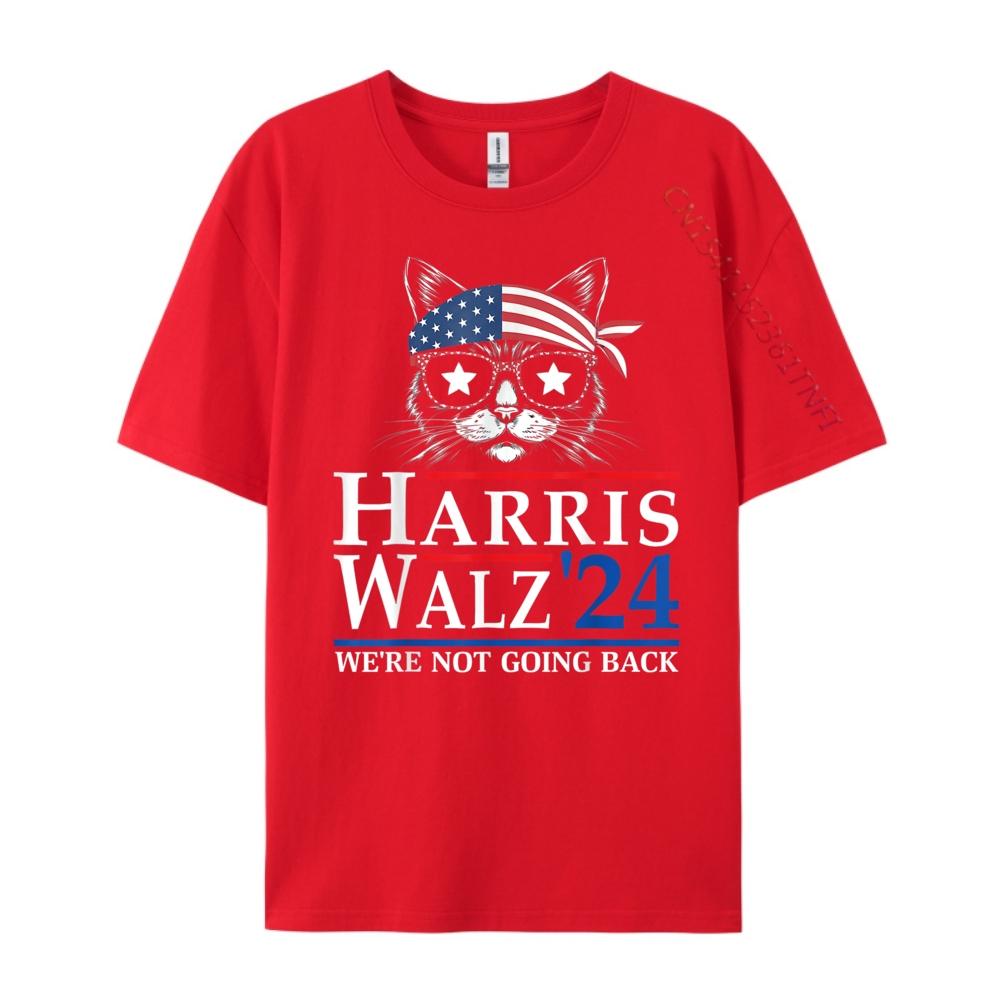 Harris Waltz We Re Not Going Back Cat Lady Teeshirt T Shirt Men Classic S