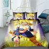 Anime Fairy Tail Bedding Set Bed Duvet Cover Set Single Double Bed Queen Size Adult Kid's Bedroom Quilt Cover Luxury Gift