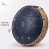 Ethereal 13-Tone Steel Tongue Drum with Handmade Hemp & Cotton Rope Edging, Includes Drum Mallet & Decorative Braided Rope