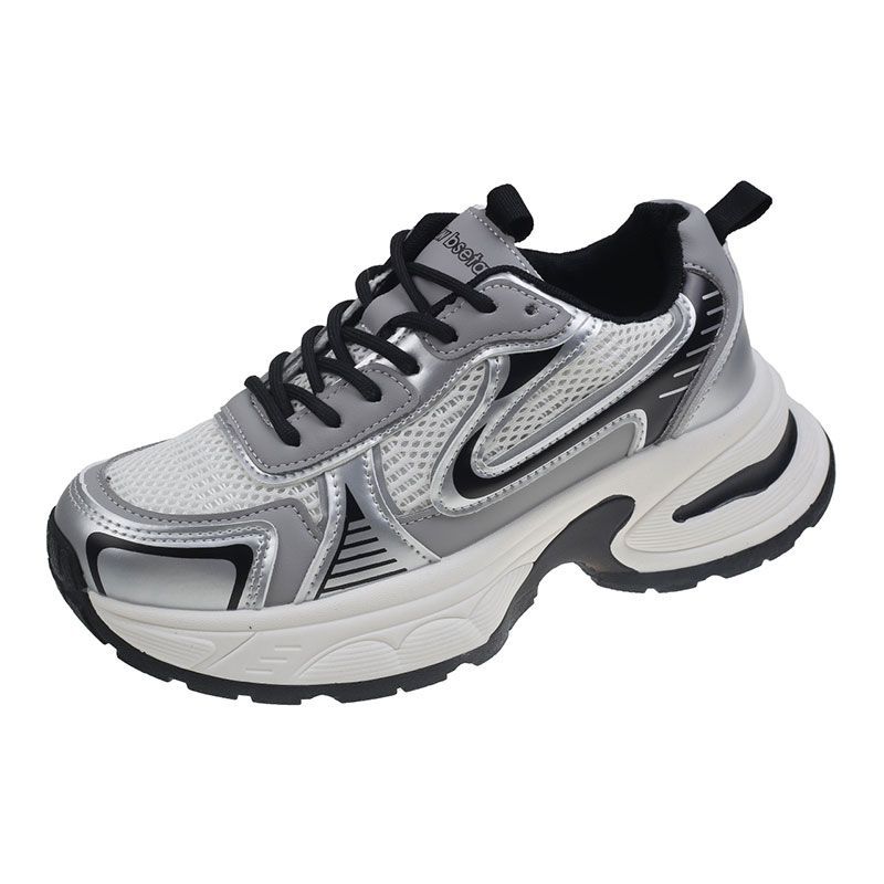 Zhao Ruth's same dad shoes and women's shoes 2025 new spring versatile thick-soled heightening popular sports and leisure shoes