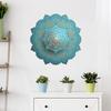 Green Mandala Wall Stickers, Arabic Pattern Festive PVC Decals for Middle East Home Wall Decor, Removable