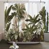 European Flowers, Birds, Plants Bath Curtains Waterproof Shower Curtain 3D Printing Bathroom Decoration With Hook Bath Screen
