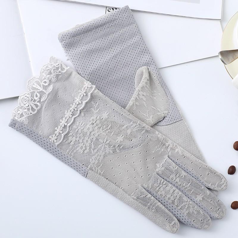 

Весенне-летние солнцезащитные перчатки, кружевные перчатки, женские дышащие перчатки для вождения, для улицы, солнцезащитные, для езды average size