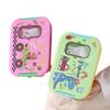 Cartoon Pattern Portable Meal Container With Three Compartments For Office And Picnic