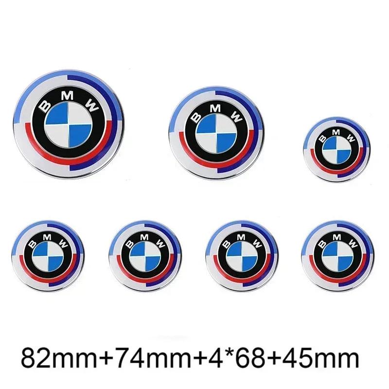 7 Stück Auto Motorhaube Vorne Hinten Kofferraum Emblem Plakette Für BMW 50 Jahre Jubiläumsedition E36 E46 E53 E90 E60 E93 E87 G01 G20 X3 X5 F30 F20