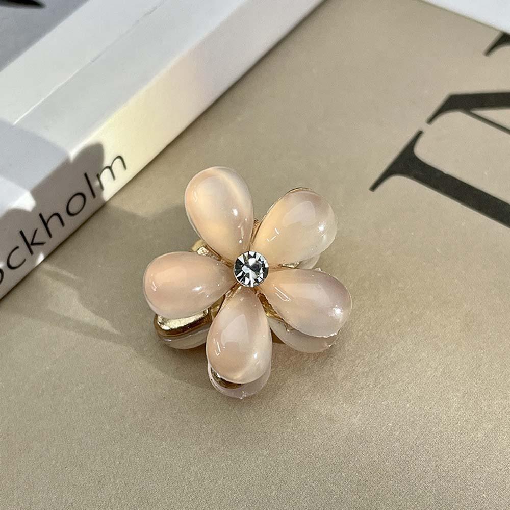 10pcs Korean Style Mini Hair Claw Sweet Women Side Clip Simple Pearls Flower Hairpin  Party