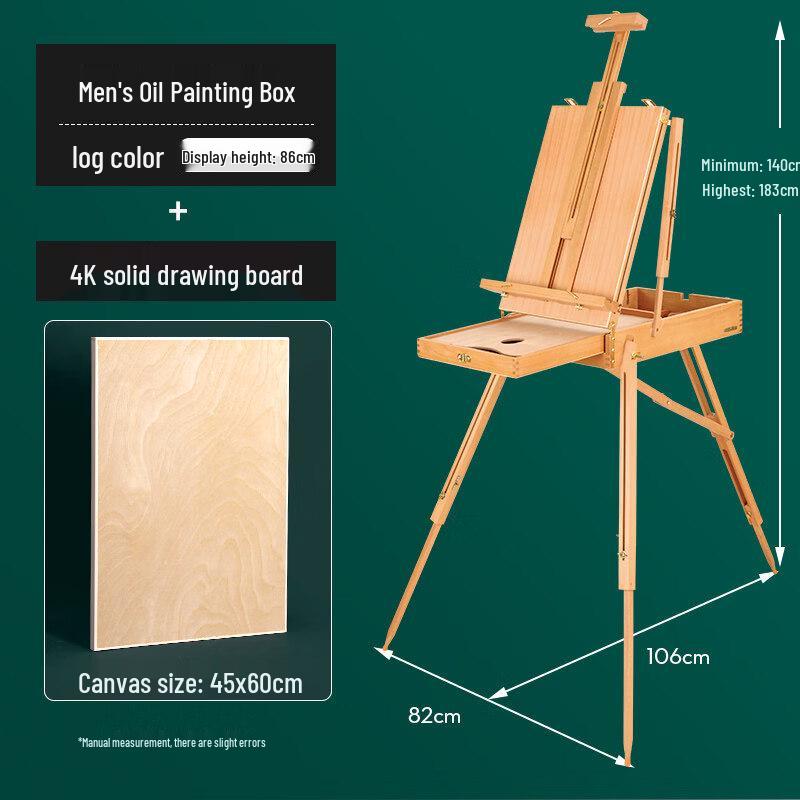 Wooden Portable Easel with 4K Drawing Board