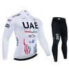 Team Autumn Cycling Jersey Set Uae Long Sleeve Quick Dry Cycling Clothing Bike Uniform MTB Clothes Bicycle Wear Ropa Ciclismot