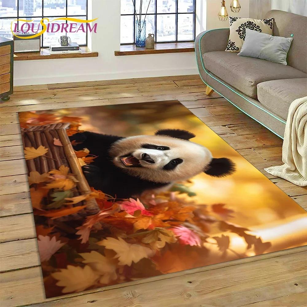 Cartoon Cute Panda Dream Animal 3D kobercový koberec do ložnice Obývací pokoj Domácí dekorace na pohovku, dětská hra Velká dekorační podložka na podlahu