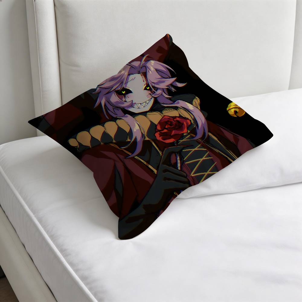 FFreak PPierrots CCircus Square Pillow Cover Decorative Throw Pillow Case for Sofa Couch Bed Home Car Living Room Decoration