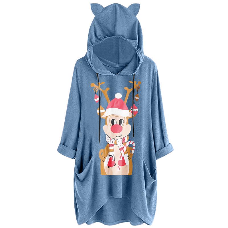 Christmas hoodies plus size Clearance