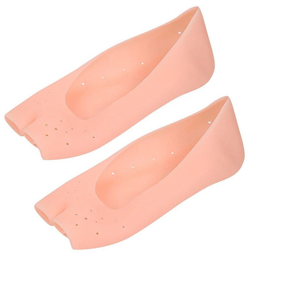 

1 Pair Female Universal Summer Gel High Care Socks Protector Anti-skid Sock Accessory Breathable Reusable Heel Foot