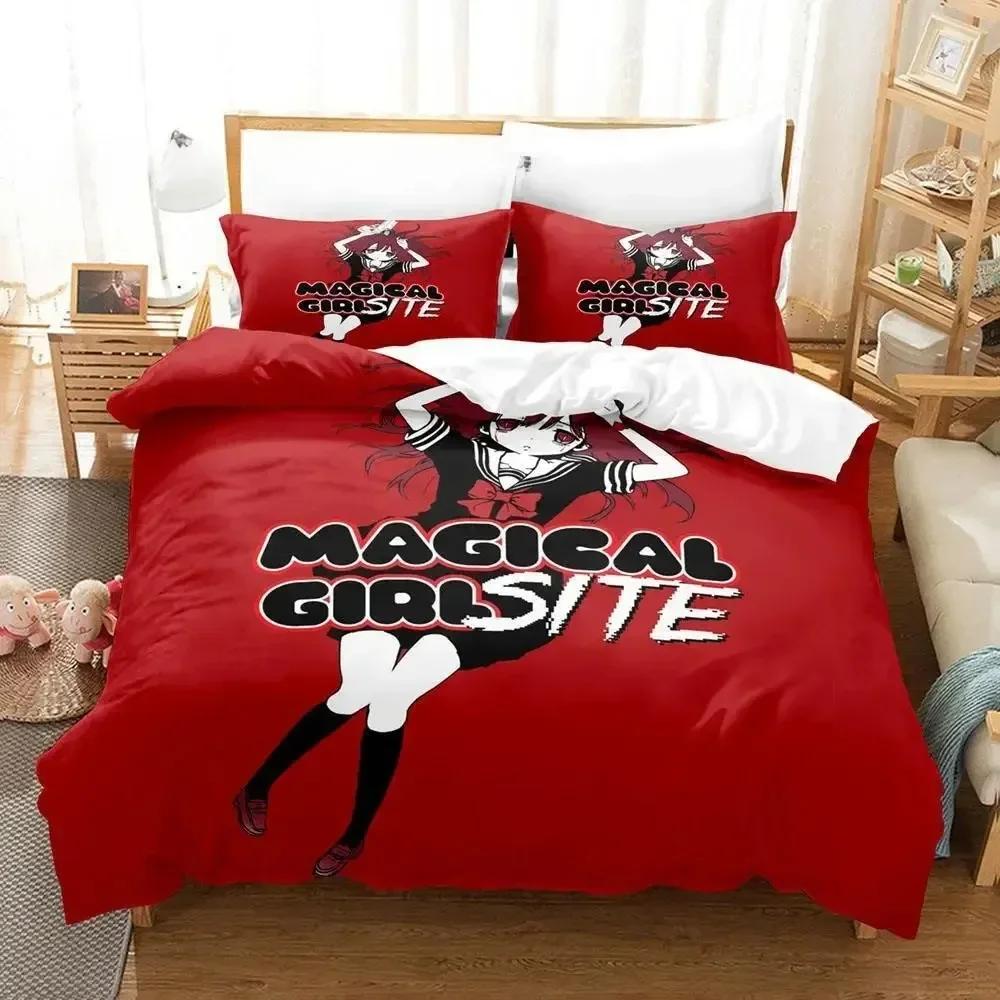 Magical Girl Site Bedding Set Single Twin Full Queen King Size Bed Set Aldult Kid Bedroom Duvet cover Sets Kawaii Bed Sheet Set