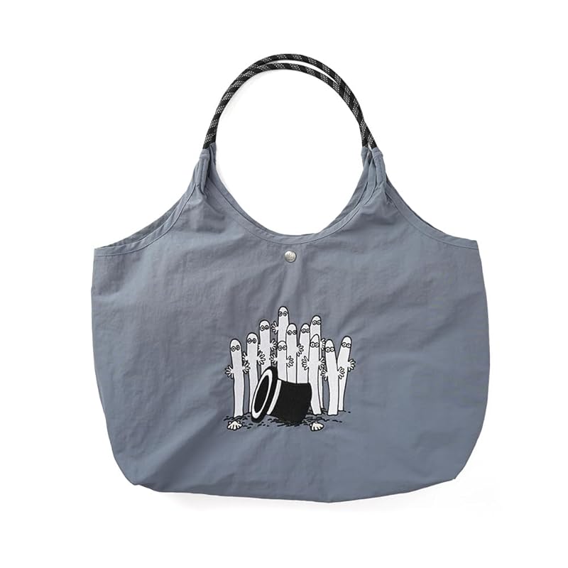 

[Moomin] [Moomin] embroidered tote 15L RMPK-01 AshBlue