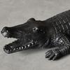 Figurina Coccodrillo Scultura Alligatore Ornamento Artigianato Regalo Souvenir Statua Animale Giardino Resina per Balcone Tavolo Ufficio