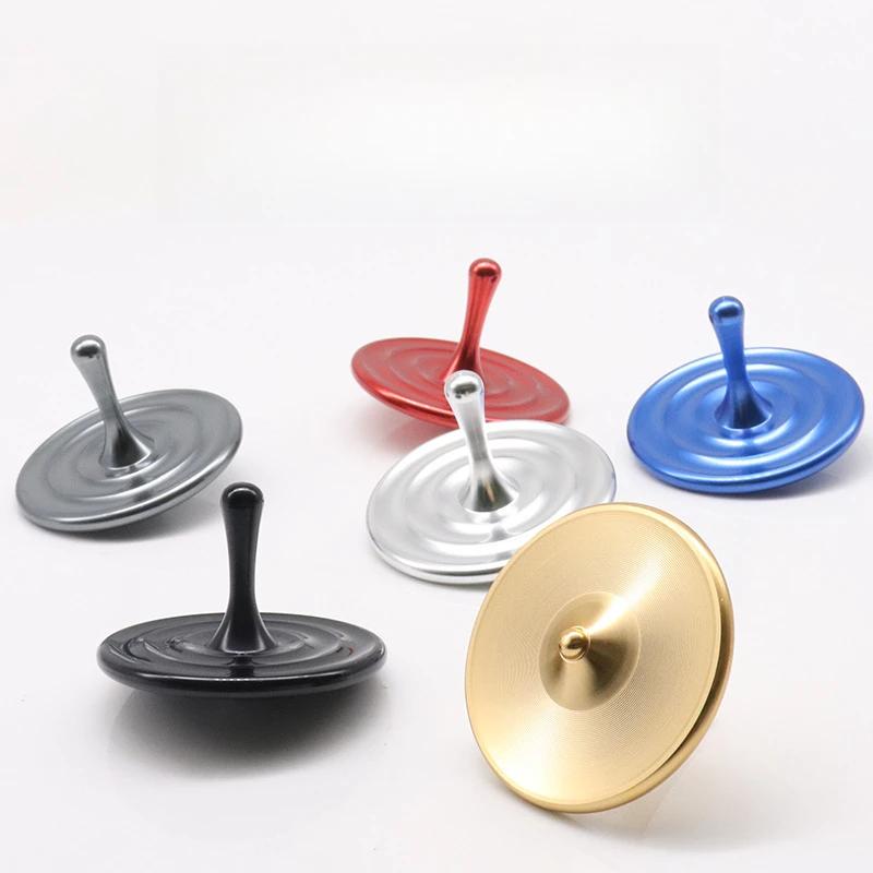 Metal Spinning Top Tip Water Droplet Hand Fidget Spinner Gyro Edc Relieve Stress Relief Toy Rotating Anti Anxiety For Children