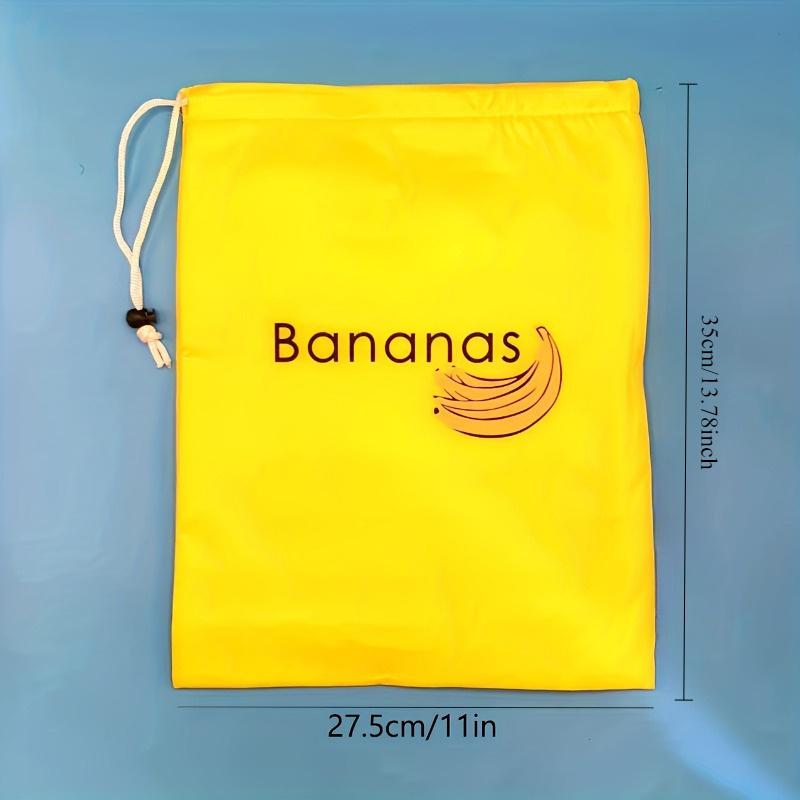 Borsa Gialla per Conservare le Banane, Mantiene le Banane Fresche più a Lungo, Leggera, Resistente, Lavabile, Borsa per la Conservazione di Frutta e Verdura