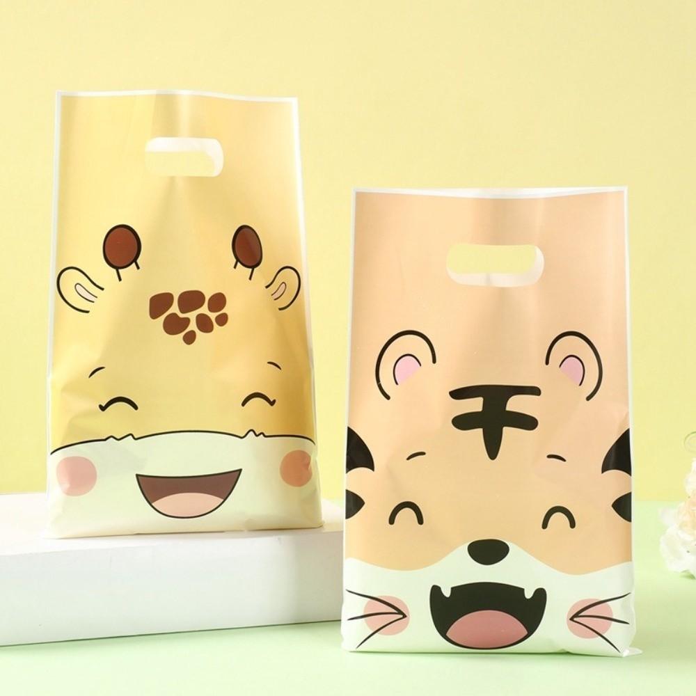 10/25/50Pcs Giraffe Tiger Birthday Goodie Bag Party Supplies Bags Kids Birthday Party