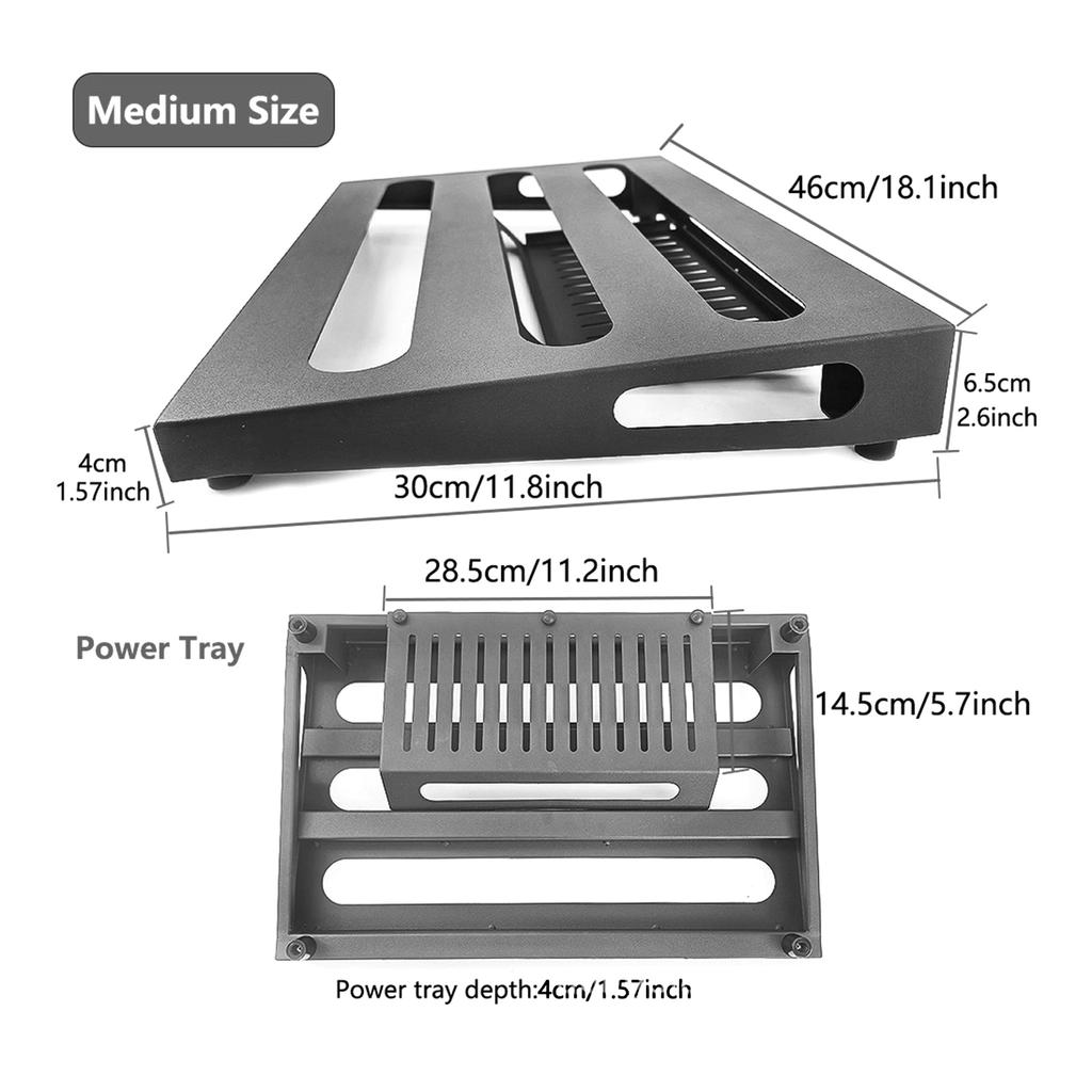 Alloy Guitar Pedal Board Guitar Effects Pedalboard Non Slip Universal Effect Bracket Bass Effect Board Mounting Tapes Accessorie