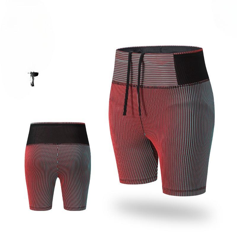 Athletic Training Shorts  High Waist  Anti-Chafe Nylon Spandex  2-in-1 Design  4-Way Stretch Ideal for Sprinting Cycling Fitnes