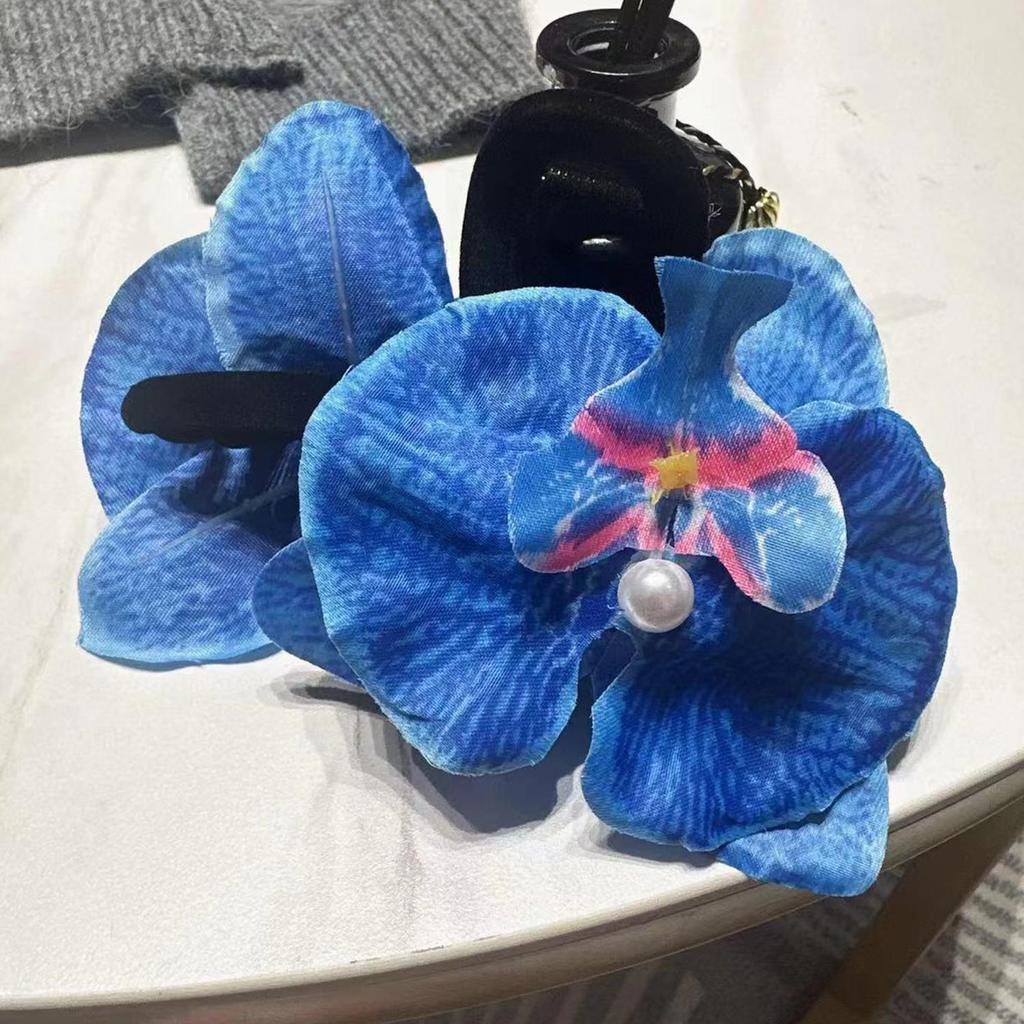 Fashion Pearl Flower Hair Clips For Women Bohemia Large Hair Claw Clamp Hairpins Barrettes Girls Beach Hair Accessories Headwear