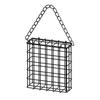 Metal Suet Ball Bird Feeder with Hanging Chain Squirrel Proof Bread Block Bird Food Device Outdoor Garden Hummingbird Feeders