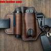 In-Stock Tactical EDC Tool Set: Leather Waist Bag with Flashlight & Keychain