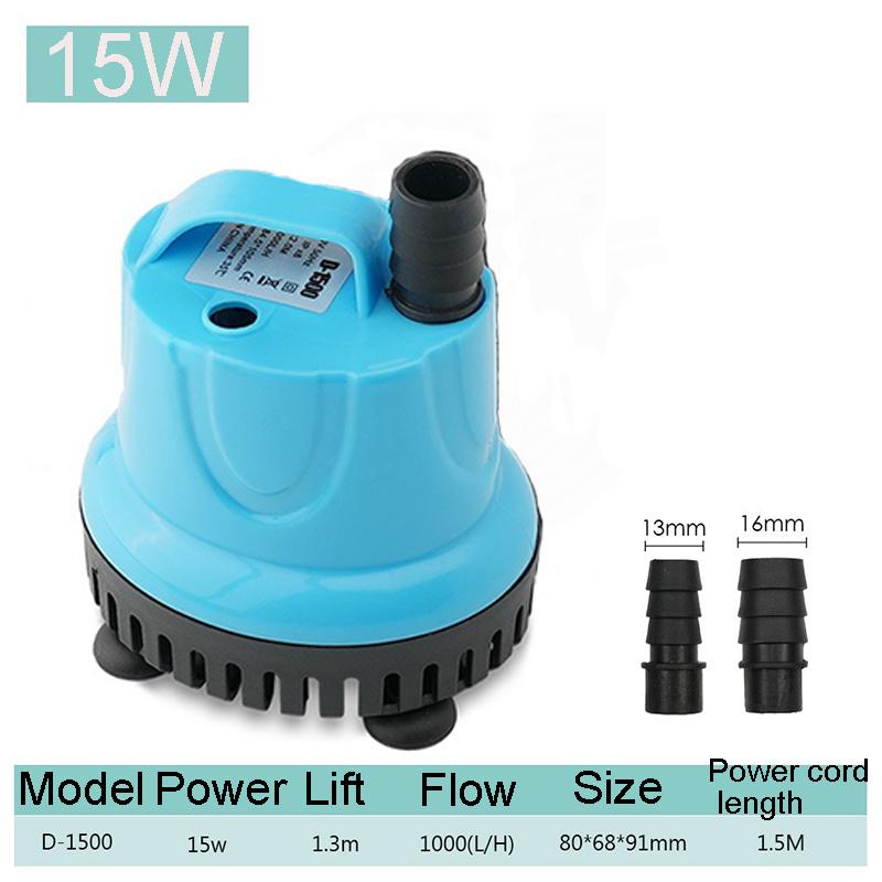 

Aquarium Submersible Filter Water Pump Fish Pond Silent Water Change Pump Fish Tank Garden Fountain 220-240V 50Hz 15W 25W