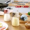 Measuring Salt and Pepper Shakers Precise Quantitative Ration Spice Dispenser Air-Tight Clear Glass Seasoning Bottle for Kitchen