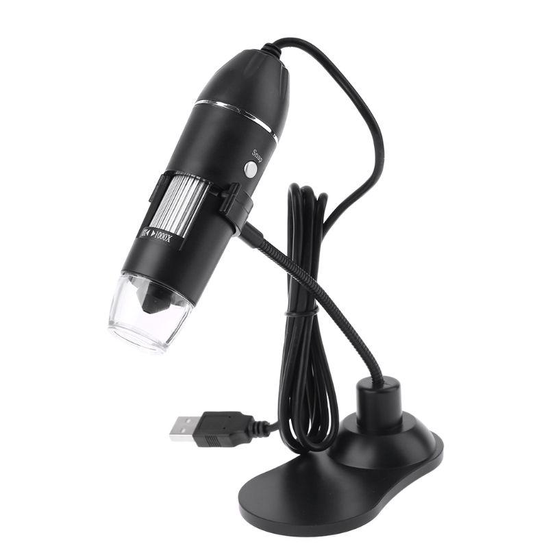 Digital Microscope Handheld USB for HD Inspection Camera 0-1000x Magnification with Adjustable Stand for Windows